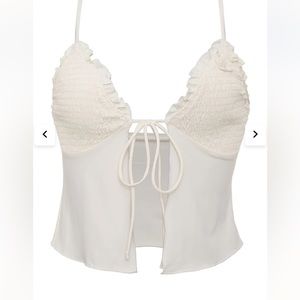 Frankies Bikinis Penelope Top in Sunrose size M